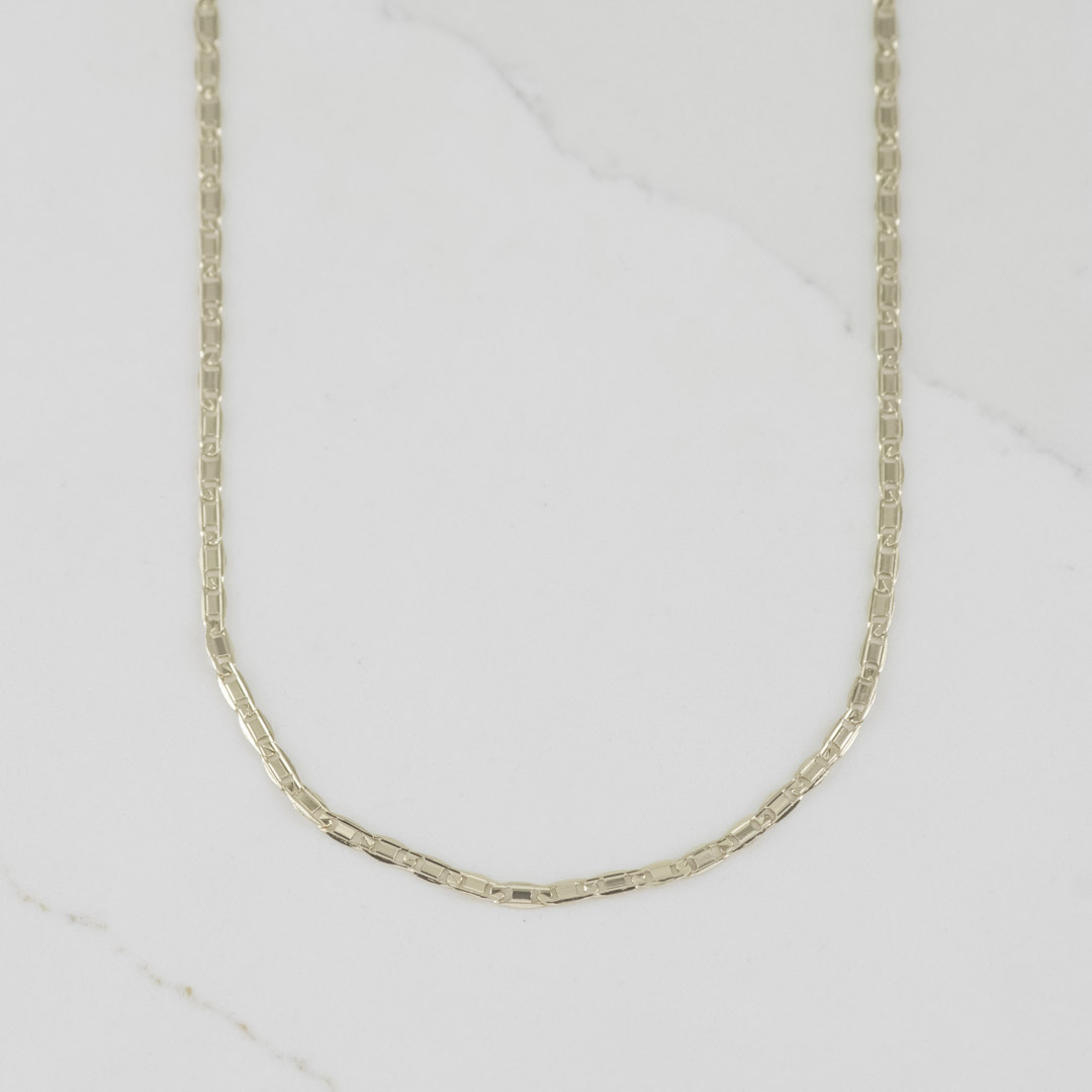 CADENA ESCALERA PLANA SEMITALLADA 2MM-45CM