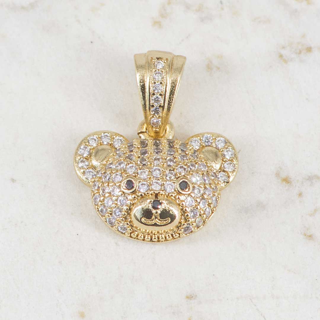 DIJE CABEZA OSO CIRCONES