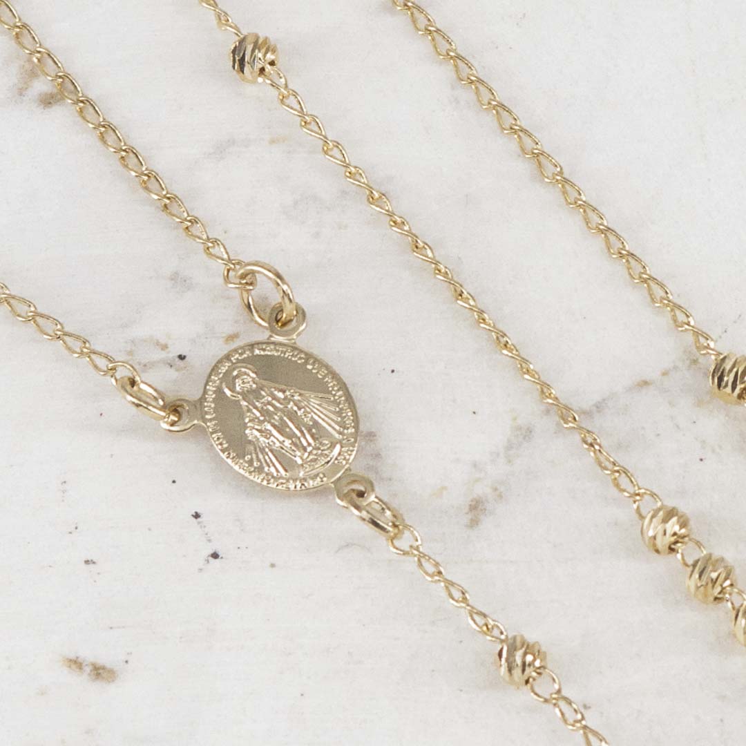 CAMANDULA MILAGROSA BALIN MARTILLADO 3MM - Imagen 2