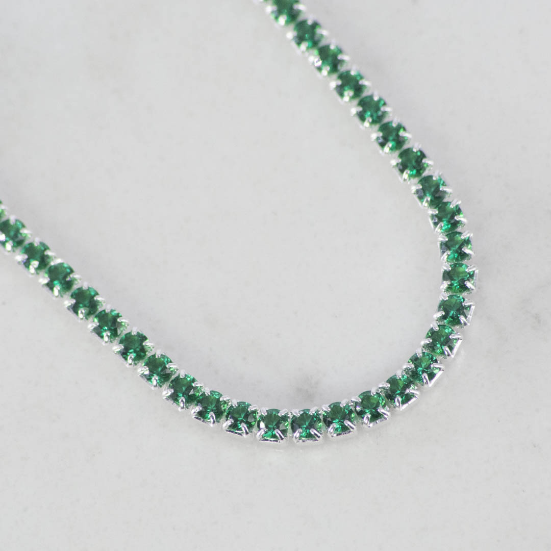 PULSERA TENNIS ESMERALDA 2.1MM-17CM