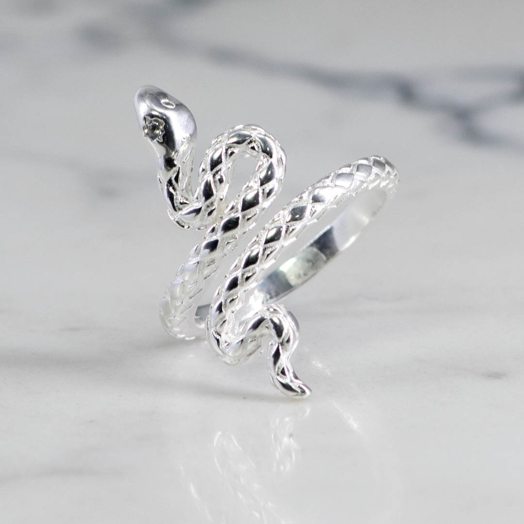 ANILLO SERPIENTE TALLADA