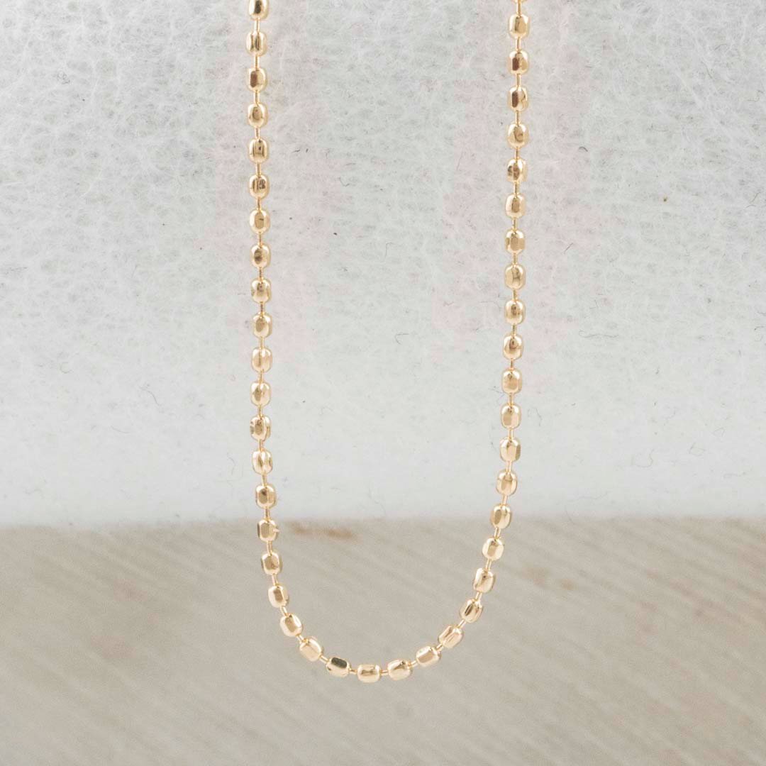 CADENA MILITAR DIAMANTADA MINI 1MM 45CM